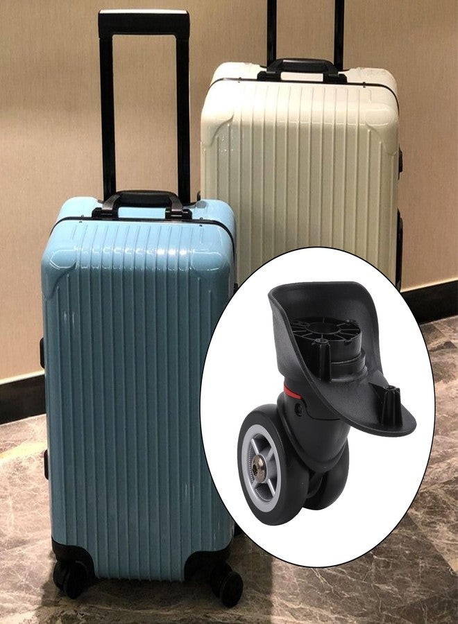 logyues Universal Swivel Wheel Left（Small） Suitcase Wheel (1L) 115W Series W042 Wheel Replacement Black - Image 2